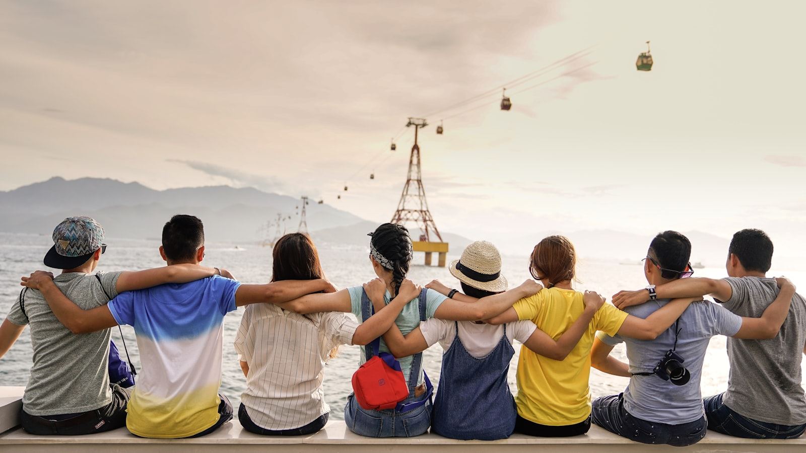 People connecting outdoors